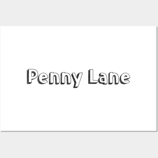 Penny Lane // Typography Design Posters and Art